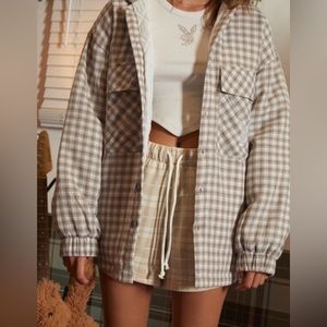 Playboy by pacsun button down flannel jacket, thick, fall.